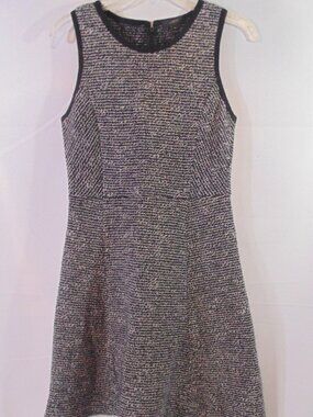 J. Crew Tweed Wool Blend Fit and Flare Dress Size 4 Sleeveless Business Size 4